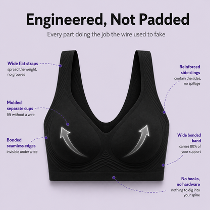 Real Lift and Zero Lines Under Any Tee in 10 Seconds With the T-shirt Bra