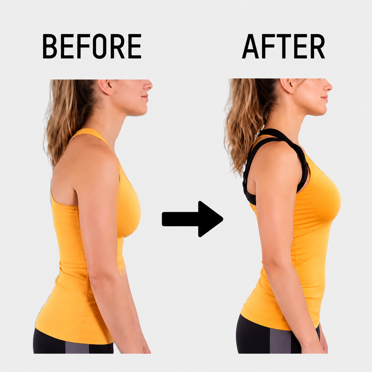 Cross Back Front Closure Wireless Posture Support Bra