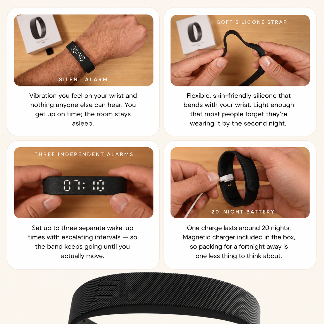 Wake Up Without Waking Them in 5 Seconds With WakeBand Pro