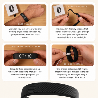 Wake Up Without Waking Them in 5 Seconds With WakeBand Pro