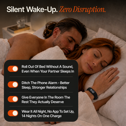 Wake Up Without Waking Them in 5 Seconds With WakeBand Pro