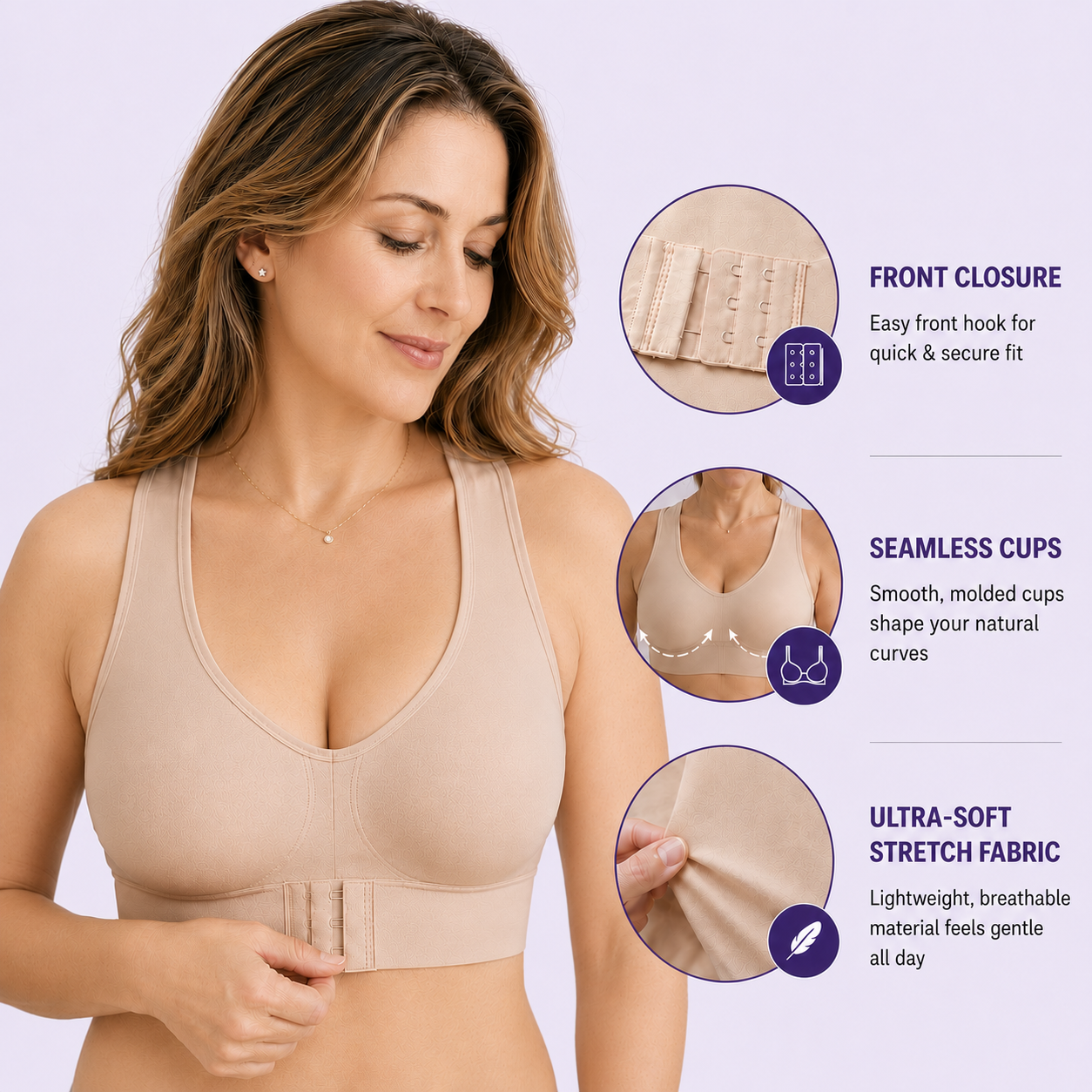 Natural Lift All-Day Support in 10 Seconds With the PostureLift Bra